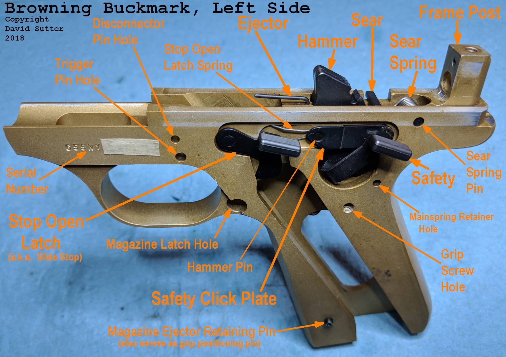 Browning buckmark parts